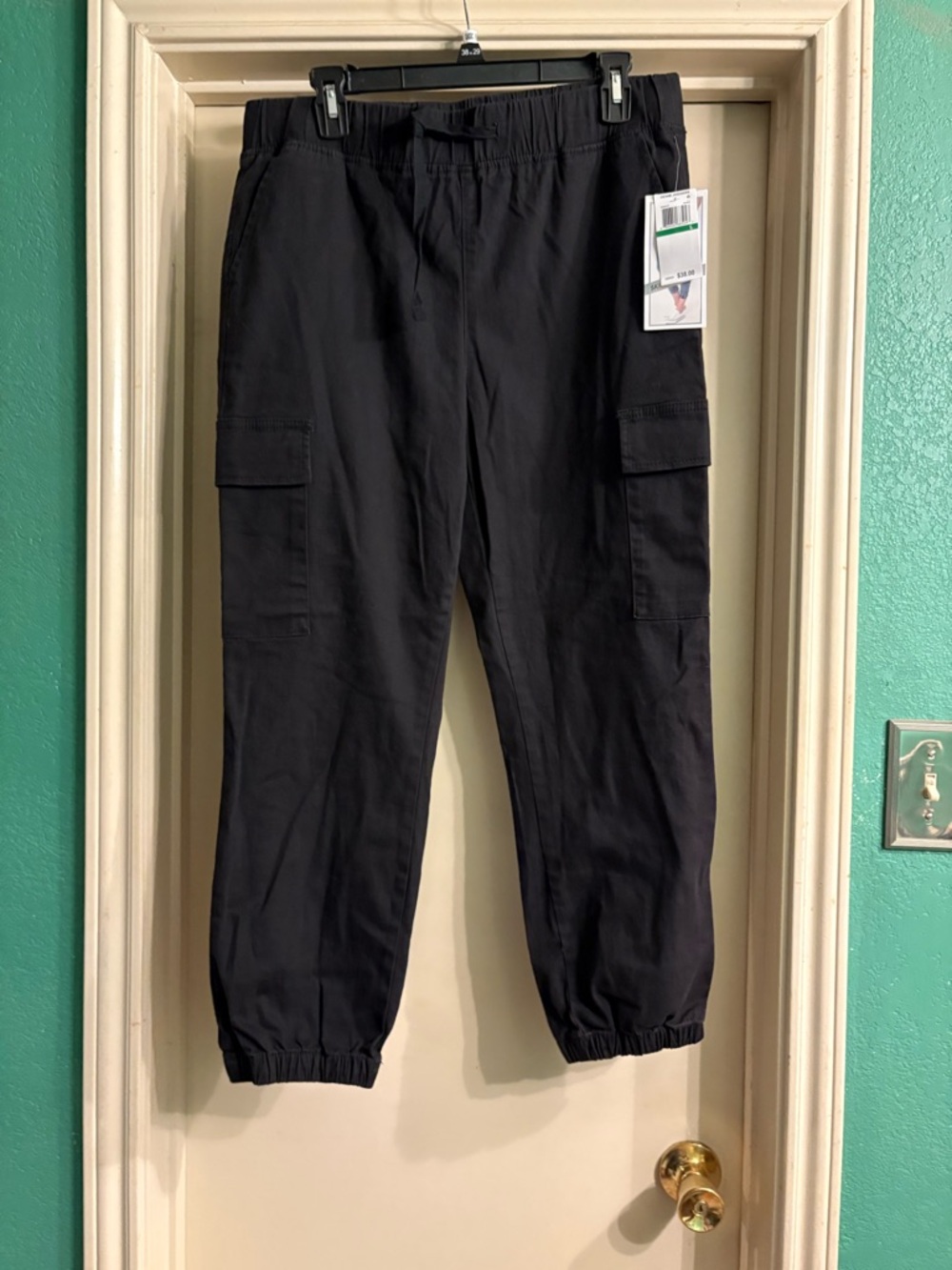 Tinseltown Black Cargo Jogger Pants